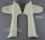 Cessna 172 Interior Post Covers, Left and Right (1980-1986) 28-13-80A. Replaces OEM Part: 0515050. Manufactured by Texas Aeroplastics.