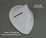 Cessna 182 Strut Fairings (All models up thru 1986) 31-01-80A. Replaces OEM parts: 0723605, 0723612. Manufactured by Texas Aeroplastics.