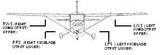 Cessna 150, 152, Lift Strut Fairings (1967 - 1986) 26 - 04 - 80A, 0522150 - 3 - 791, 0522150 - 4 - 791, 0421002 - 1 - 791, 0421002 - 2 - 791 - Texas Aeroplastics