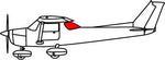 Cessna 150, 152 Rear Windshield: 26 - 360 - 18C, 0412020 - 10 - 18C