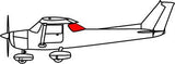 Cessna 150, 152 Rear Windshield: 26 - 360 - 18C, 0412020 - 10 - 18C