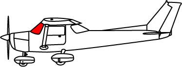 Cessna 150, 152 Windshield with Compass Mount, 26 - 303/302 - 18C, 0413419 - 201, 0413419 - 202(GT) - 18C