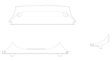 Cessna 150/152 Interior - Baggage Compartment Upper Panel Assembly AFT - 150L, 150M, 152 - 0415021 - 13 - 21B