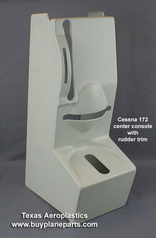 CESSNA 172 INTERIOR, CENTER CONSOLE with RUDDER TRIM, (28 - 0500233RT - 80A), 0500233 - 1 - Texas Aeroplastics