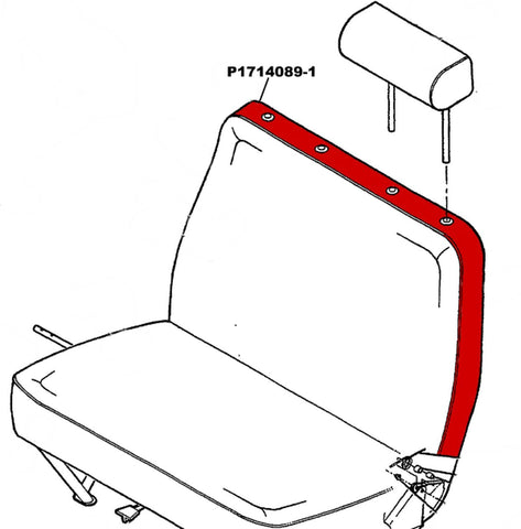 Cessna 177 Interior - Seat Back Panel - 177B, 177RG (1975 - 1978), 1714089 - 1 - 21B