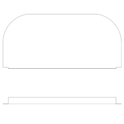 Cessna 182 Interior - Baggage Panel Assy - 182P (1980 - 1986), 2215012 - 3 - 21B