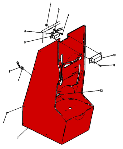 Cessna 182 Interior - Center Console Cover - 182 (1965 - 1975), 0713811 - 5 - 21B