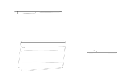 Cessna 182 Interior - Door Panel Skylane RH - 182S (1997 - 1998), 0715096 - 20 - 21B