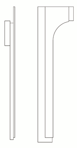 Cessna 182 Interior - Post Cover Skylane AFT - LH - 182N, P (1971 - 1972), 0715022 - 7 - 21B