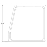Cessna 182 Interior - Seat Back Trim Assembly LH & RH - 182P, Q, R182, TR182 - 0714023 - 1, 0714023 - 2 - 21B