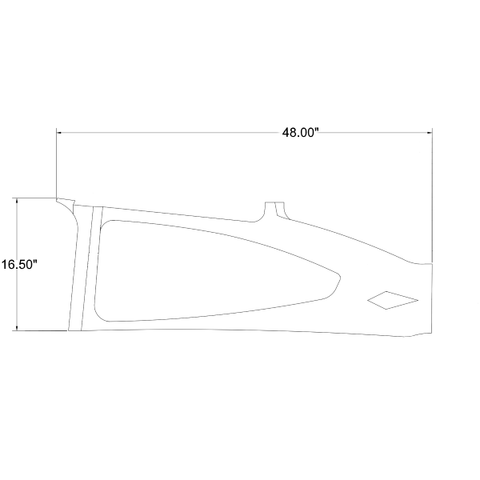 Cessna 182 Interior - Side Window Skylane RH - 182G (1964), 0700702 - 16 - 434 - 21B