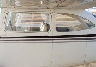 Cessna 182 Rear Side Window (Clear) (Left) (1962 - 63) 31 - 395 - 18C - 18C