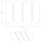 Cessna 206 Interior - Stationair Baggage Curtain Assembly - U206F, TU206F, U206G, TU206G (1972 - 1986), 1215063 - 7 - 21B