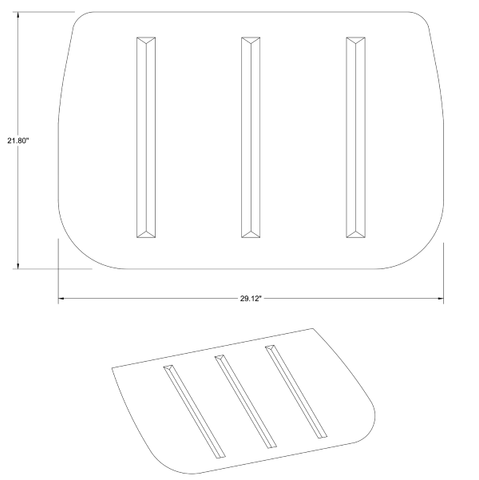 Cessna 206 Interior - Stationair Baggage Curtain Assembly - U206F, TU206F, U206G, TU206G (1972 - 1986), 1215063 - 7 - 21B