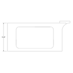 Cessna 206 Interior - Stationair LH Center Moulding - U206F, TU206F, U206G, TU206G (1972 - 1986), 1200656 - 20 - 21B