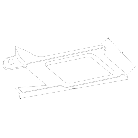 Cessna 206 Interior - Stationair RH Forward Molding - U206F, TU206F, U206G, TU206G (1972 - 1986), 1215105 - 1 - 21B