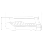 Cessna 206 Interior - Stationair RH Forward Panel - U206F, TU206F, U206G, TU206G (1972 - 1986), 1215043 - 2 - 21B