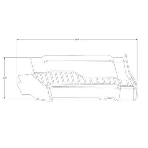 Cessna 206 Interior - Stationair RH Forward Panel - U206F, TU206F, U206G, TU206G (1972 - 1986), 1215043 - 2 - 21B