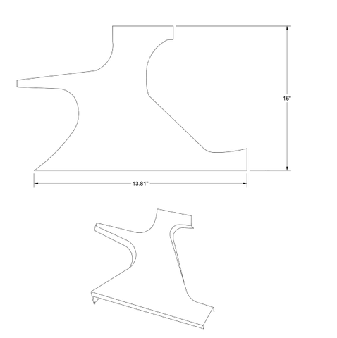 Cessna 206 Interior - Stationair RH Rear Molding - U206F, TU206F, U206G, TU206G (1972 - 1986), 1200656 - 18 - 21B
