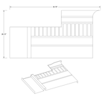 Cessna 206 Interior - Stationair RH Rear Panel - U206F, TU206F, U206G, TU206G (1972 - 1986) 1215043 - 24 - 21B