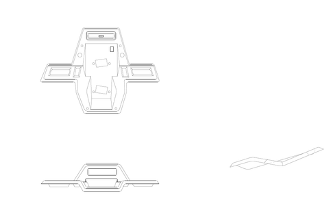 Cessna 210 Interior - Centurion - Escutcheon - Center Vents - 210L, M, N, T210L, T210M, T210N (1974 - 1980), 1200239 - 1 - 21B