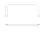 Cessna 210 Interior - Upper Door Window Molding (Left & Right) - 210M, 210N, T210M, T210N (1977 - 1984), 1215130 - 1 , 1215130 - 2 - 21B