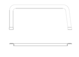 Cessna 210 Interior - Upper Door Window Molding (Left & Right) - 210M, 210N, T210M, T210N (1977 - 1984), 1215130 - 1 , 1215130 - 2 - 21B