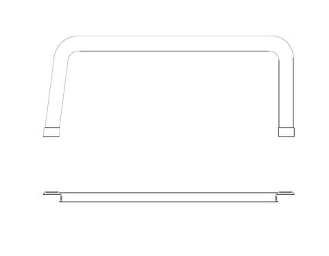 Cessna 210 Interior - Upper Door Window Molding (Left & Right) - 210M, 210N, T210M, T210N (1977 - 1984), 1215130 - 1 , 1215130 - 2 - 21B