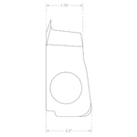 Piper Interior - Cabin Air Outlet Box - PA - 24, 30 - 25574 - 00 - 21B